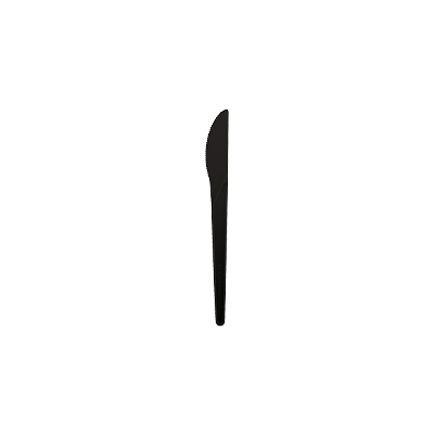Compostable Cutlery - Black - Knife